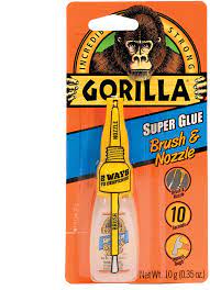 Gorilla Super Glue Clear 10g Brush/Nozzle Top