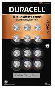 Duracell 2032 Lithium Coin Battery 12pk