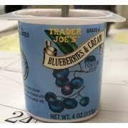 TJ Yogurt Blueberry + Vanilla 6 4oz Cups