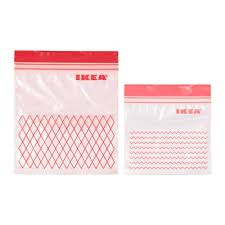 ISTAD IKEA Zipper Bags 30ct 34fl oz & 30ct 14fl oz