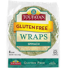 Toufayan Gluten Free Spinach Wraps 11oz