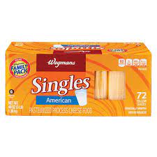 Wegmans American Cheese Singles White 72 Slices