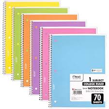 Mead Ruled Note Books College Ruled 70 Sheet