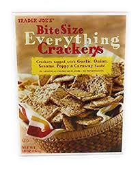 TJ Everything But The Bagel Seasoned Bite Sized Crackers 10oz