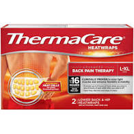 Thermacare Lower Back + Hip Heatwraps L-XL 3ct