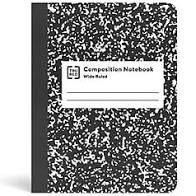 Tru Red Black/White Wide Ruled Composition Notebook 7.5" X 9.75" 80 Sheets 1ct