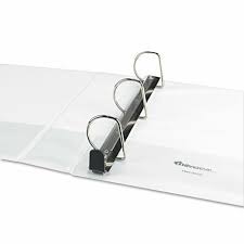 Universal 3-Ring View Binder 3" White