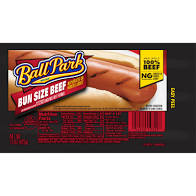 Ball Park Bun Size Beef Frank 8ct