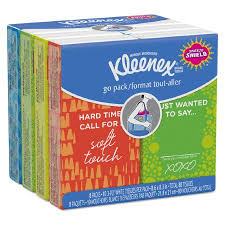 Kleenex On The Go Facial Tissue 8pk 10ct per pk