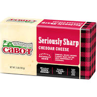 Cabot Seriously Sharp Cheddar Cheese 2lb