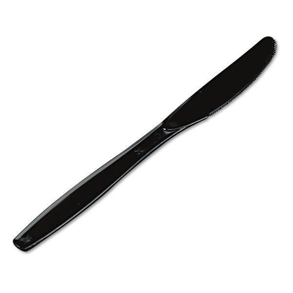 Dixie Heavyweight Black Plastic Knives 1000ct