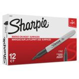 Sharpie Fine Bullet Tip Black Permanent Marker 12ct