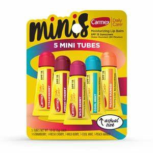 Carmex Daily Care Minis Lip Balm 5ct