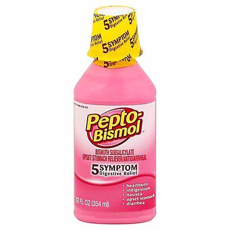 Pepto Bismol 5 Symptom Relief Liquid 12 fl oz