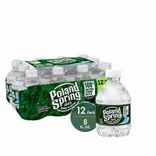 Poland Spring Water Bottles Minis 8 fl oz 12 ct