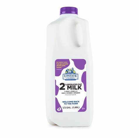 Upstate Milk 2% 1/2gal