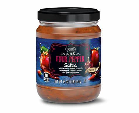 Specially Selected Four Pepper Salsa Medium 16oz