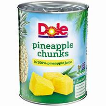 Dole Pineapple Chunks 20 oz