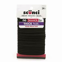 Scunci No Damage Hair Elastics Thick Hair 24 ct