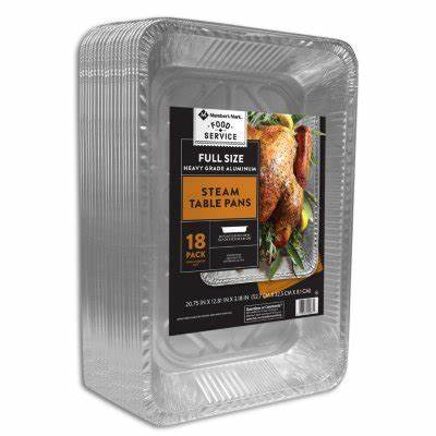 Member's Mark Aluminum Foil Pans 20.5x13 18 ct