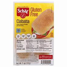 Schar Gluten Free Ciabatta Rolls  4 Ct